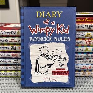 Diary of a Wimpy Kid: Rodrick Rules - Hardcover Book by Jeff Kinney (Brand New)